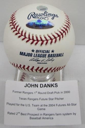 John Danks İmzalı Beyzbol OML İmzalı TriStar MLB Otantik BB5 26020-İmzalı Beyzbol Topları