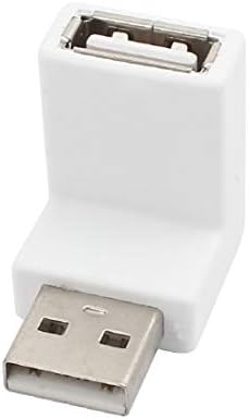 Yeni Lon0167 Beyaz 90 Özellikli Derece Açı USB güvenilir etkinlik 2.0 Tip A Erkek dişi adaptör Konnektör Dirsek(ıd: 011 c5