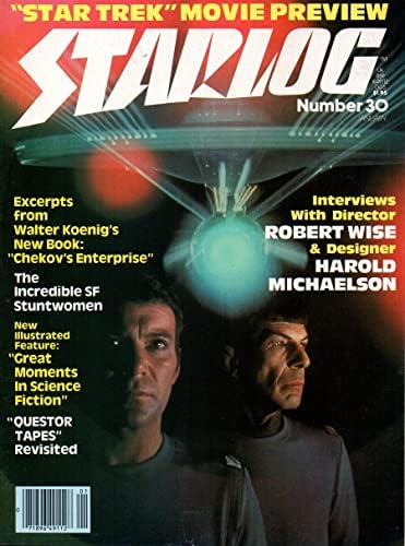 1980 VİNTAGE Yıldız Günlüğü 30 Dergisi-William Shatner ve Leonard Nimoy sm