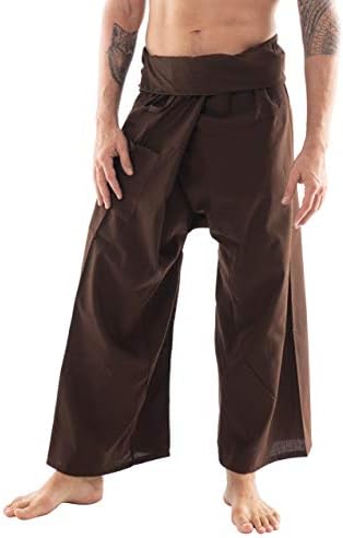 CandyHusky Tay Balıkçı Pantolon Pamuk Erkek dinlenme pantolonu Hippi Yoga Pantolon Korsan Pantolon Hafif