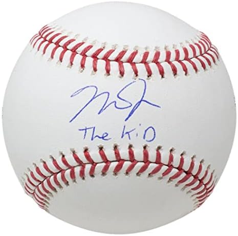 Mike Trout, Los Angeles Angels Major League Baseball'u İmzaladı Çocuk MAJOR League Baseball Hologramı İmzalı Beyzbol Topları
