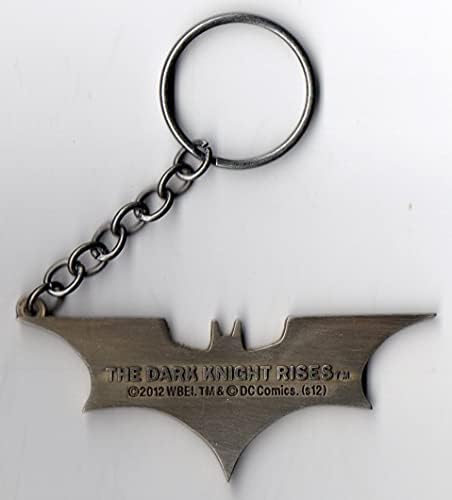 Çizgi roman DNR Bruce Wayne Süper Kahraman Yarasa logolu anahtarlık