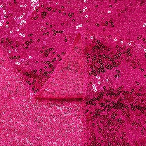 Sıcak Pembe Pullu Zemin 2 Panel 2FTx8FT fotoğraf arka fonu Perdeler Glitter Arka Plan Düğün Parti Sahne Süslemeleri için