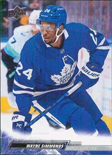 2022-23 Üst Güverte 173 Wayne Simmonds Toronto Maple Leafs Serisi 1 NHL Hokey Ticaret Kartı