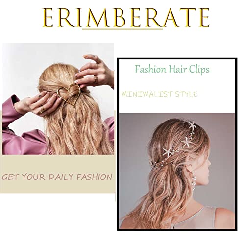 Erimberate Bohemian Kristal saç tokası Yaprak Cz Saç Tokası Taklidi saç tokası Klipleri Altın Yaprak Saç Tokası Parlayan