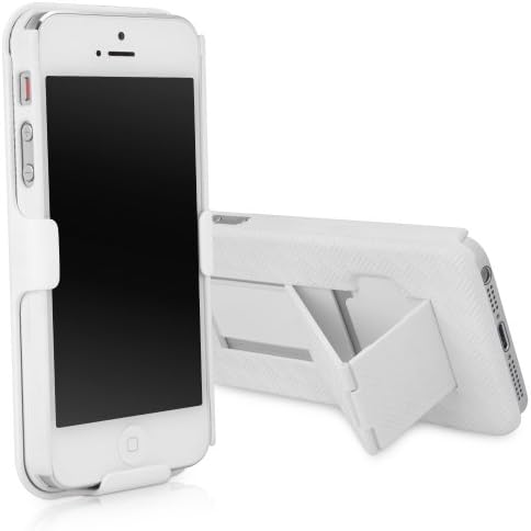 iPhone SE ile Uyumlu BoxWave Kılıf (Boxwave'den Kılıf) - Bonus Anahtarlık Şarj Cihazı, Kabuk Kapağı ve Kickstandlı Kemer