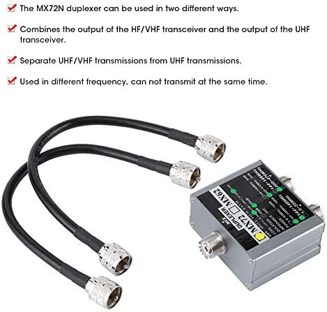 Anten Birleştirici MX72 VHF + UHF Dubleks 144-148MHz / 400-470MHz Farklı Frekanslı Kapalı Alıcı-verici