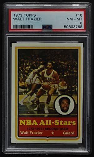 1973 Topps 10 Walt Frazier New York Knicks (Basketbol Kartı) PSA PSA 8.00 Knicks Güney Illinois