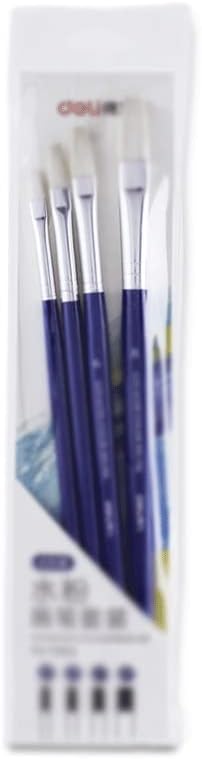 WENLİİ Fırça 4 Paket Guaj Fırça (Mavi) Guaj Fırça Sanat Ahşap Kutup Boyama Malzemeleri Seti