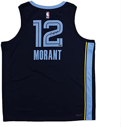 Ja Morant İmzalı Memphis Grizzlies Nike Swingman Lacivert NBA Forması - İmzalı NBA Formaları