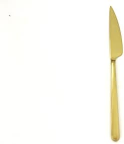Mepra Linea Ice Oro AZC10811103 Sofra Bıçağı, [48'li Paket], 23,2 cm, Fırçalanmış Altın, Bulaşık Makinesinde Yıkanabilir