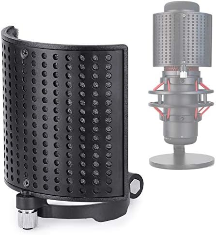HyperX QuadCast Mikrofon Pop Filtresi - Metal Panel Metal Örgü Filtre Köpüğü Üç Katmanlı Mikrofon Ön Cam Pop Ekranı YOUSHARES