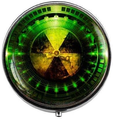 Radyasyon Tehlikesi Sembolü Hap Kutusu şeker Kutusu Radyoaktif Kimya Fizik Takı Bilim Kurgu Bilim Fallout