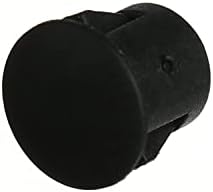 Fielect 10 adet delik Tıpaları Siyah 1/4 İnç (6mm) Plastik Delik Kapağı, Gömme Tip Yuvarlak Geçmeli Panel Kilitleme delik