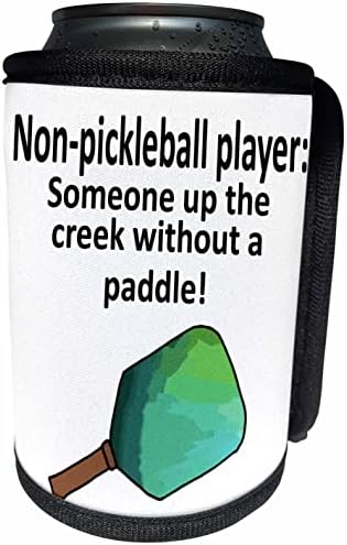 3dRose Sevimli Komik olmayan Pickleball Oyuncusu Hiciv Sporları. - Şişe Sargısını Soğutabilir (cc_354148_1)