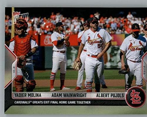 2022 Topps ŞİMDİ 1000 Albert Pujols Yadier Molina Adam Wainwright (FİNAL EV OYUNUNDAN BİRLİKTE ÇIKIN) MLB Beyzbol Ticaret
