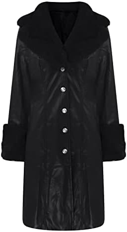OVERMAL Kadın Deri Ceket Yaka Kış Moda Yaka Uzun Kollu Fermuar Artı Boyutu günlük ceketler Ceket