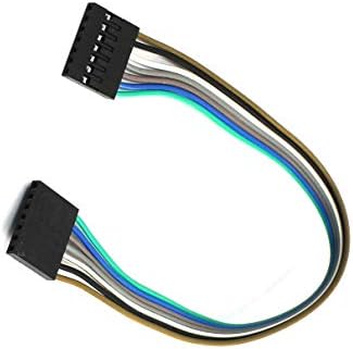Aexit 20cm Uzun Ses ve Video Aksesuarları 7Pin Dişi Dişi F / F Renkli Bağlantı Jumper Konnektörler ve Adaptörler kablo tel