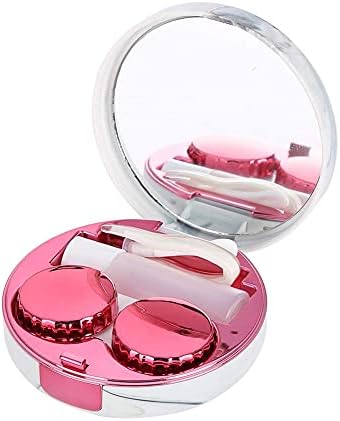 Salmue Kontakt Lens Kutusu 4 renkli kontakt lensler İliklerine durumda Taşınabilir plastik Mermer desen Göz bakım seti Konteyner
