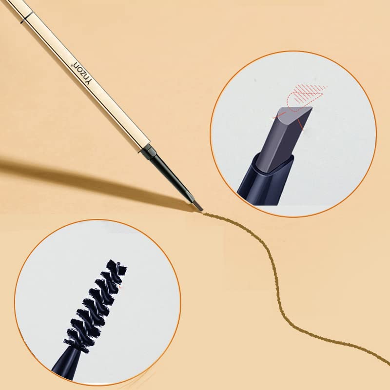 Ynzon Kaş Stilisti Su Geçirmez Kaş Kalemi Ultra İnce Mekanik Kalem Küçük Kaş Kılları Çeker ve Seyrek Doldurur (01)