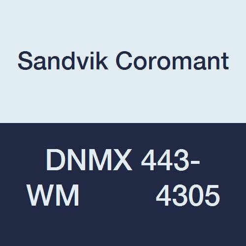 Sandvik Coromant, DNMX 443-WM 4305, T-Max P Tornalama için Kesici Uç, Karbür, Elmas 55°, Nötr Kesim, 4305 Kalite, Ti (C,N)+Al2O3+Kalay,
