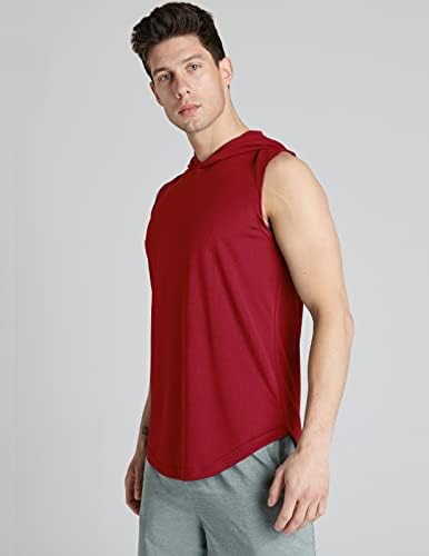 Liberty İthalatı 3-Pack Kolsuz Spor Hoodie Erkekler için Egzersiz Gömlek, Kas Kapşonlu Tankı Üstleri Atletik Giyim