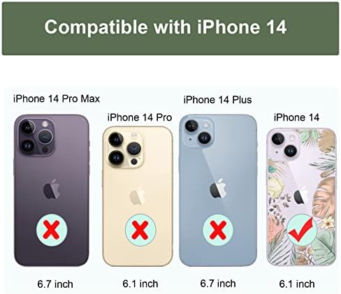 IPHONE 14 Kılıfı ile Uyumlu Unov Kılıfı iPhone 13 Kılıfı Tasarım Kabartmalı Desenli Şeffaf Yumuşak TPU Tampon İnce Koruyucu