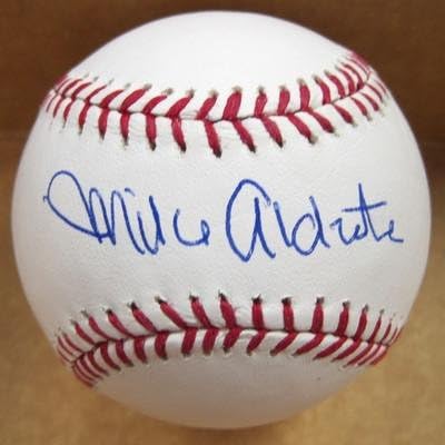 Mike Aldrete Yankees / giants, coa İmzalı Beyzbol Topları ile İmzalı ML beyzbol İmzaladı