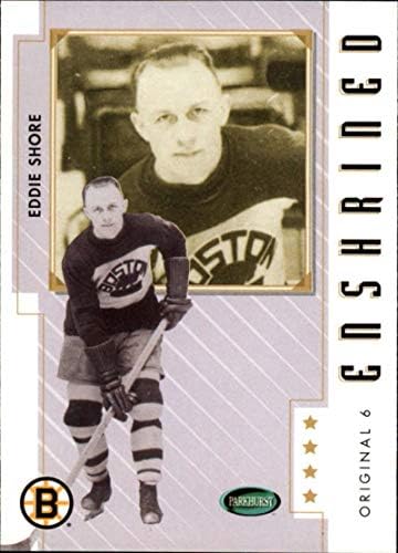2003-04 2004 Parkhurst Orijinal 6 (Altı) 89 Eddie Shore Boston Bruins Oyunda ITG tarafından Resmi NHL Hokey Ticaret Kartı