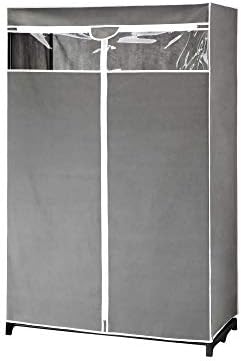 OETNAİSAN Tip A Kapalı Giysi Rafı | Toz ve Kokuya Dayanıklı | Gri ve Şeffaf | 40 x 19,5 x 61 inç