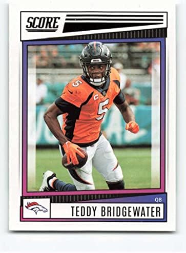 2022 Puanı 78 Teddy Bridgewater Denver Broncos NFL Futbol Ticaret Kartı