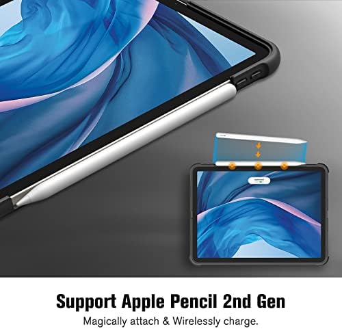 Fintie Hibrid Case Arka iPad Hava 5th Nesil (2022) / iPad Hava 4th Gen (2020) 10.9 inç - Darbeye Dayanıklı Yumuşak TPU Tamponlu