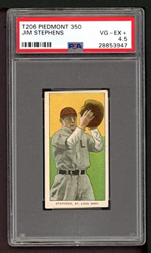 1909 T206 Jim Stephens St. Louis Browns (Beyzbol Kartı) PSA PSA 4.50 Browns