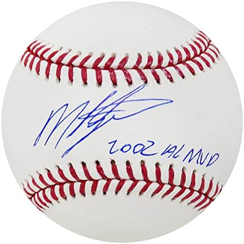 Miguel Tejada, 2002 AL MVP İmzalı Beyzbol Toplarıyla Rawlings Resmi MLB Beyzbolunu İmzaladı