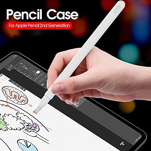 ıkasus Apple Pencil 2. Kavrama Üretimi için Silikon Koruyucu Yatak Örtüsü Seti Hafif Silikon Koruyucu Kapak Kalem Silikon