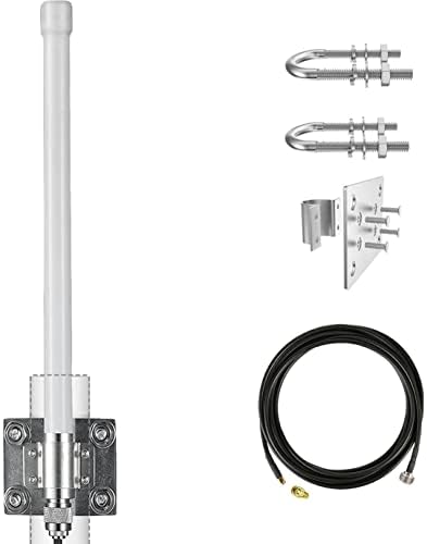 5.8 dBi Helyum Anten 915 MHz Helyum Hotspot Madenci Anten Açık Omni-Yönlü LoRa Anten ile 10FT / 3 M Düşük Kaybı Koaksiyel