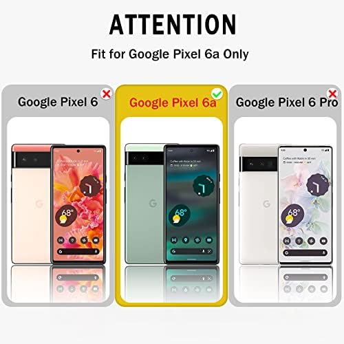 Google Piksel 6a Kılıf ile uyumlu, Kemer Klipsi Kılıf ile Ağır Sağlam Darbeye Tam Vücut Koruma Kickstand telefon kılıfı için