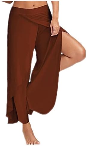 Egzersiz pantolonları Streç Eğlence Bölünmüş Yüksek Renk kadın Yoga düz pantolon Gebelik Yoga cepli pantolon kadınlar için