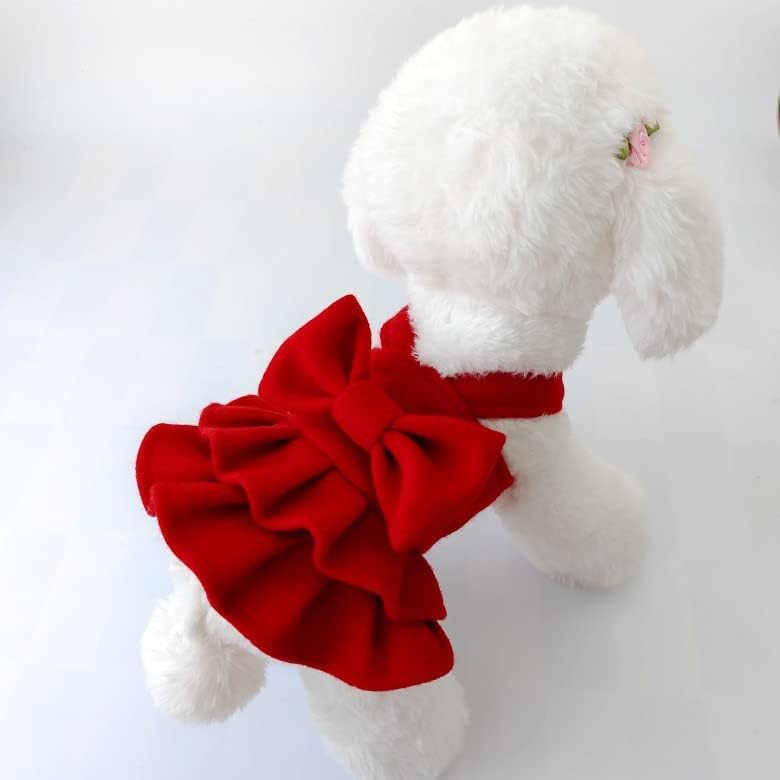 Köpek Noel Elbiseler, Pet Kırmızı Etek Köpek Giysileri Köpek Santa Takım Elbise Köpek Sıcak Hoodies Kedi Giyim Kış Yavru