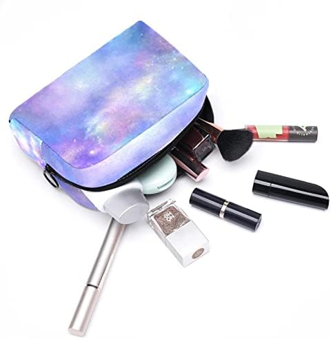 Asılı Seyahat makyaj çantası, Taşınabilir Makyaj Organizatör, Kozmetik Tutucu Fırça Seti, Bulutsusu Galaxy Bulut Gökyüzü