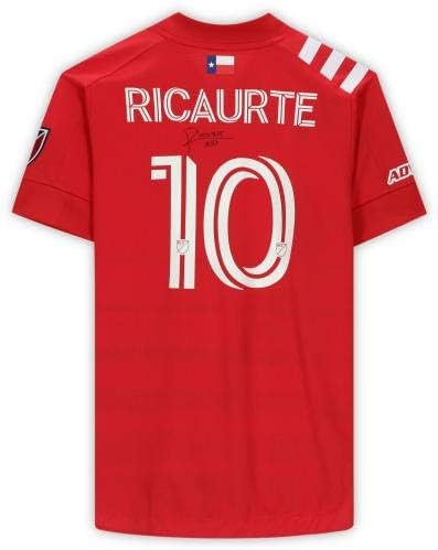 Andres Ricaurte FC Dallas İmzalı Maç - 2020 MLS Sezonundan 10 numaralı Kırmızı Forma Kullanıldı-İmzalı Futbol Formaları