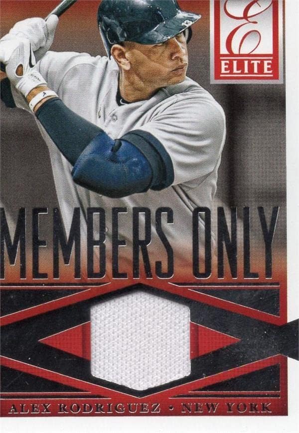 Alex Rodriguez oyuncu yıpranmış forması yama beyzbol kartı (New York Yankees) 2015 Panini Elite Üyeleri Sadece 2-MLB Oyun