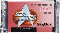 Star Trek: Yeni Nesil Sezon 6 Fabrika Mühürlü Ticaret Kartı Paketi