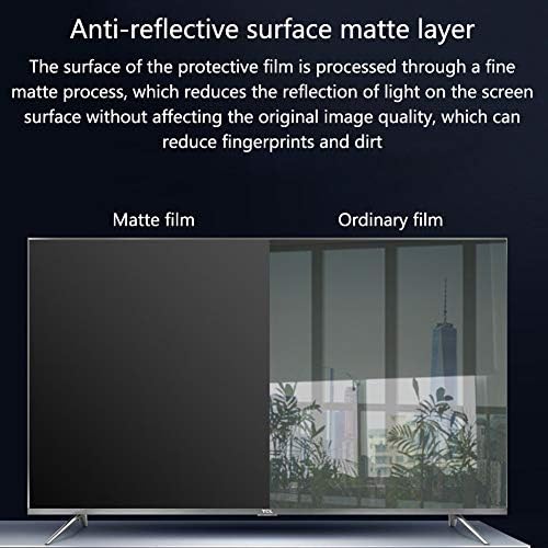 AIZYR Parlama Önleyici TV Ekran Koruyucu, Mavi ışık filtresi Mat koruyucu Film - Yansıma Önleyici Oranı %90'a kadar - Öğrenci