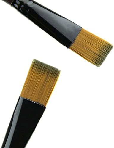6 adet Kahverengi Naylon Boya Fırçaları Sanatçı için Su Boyama Akrilik Yağlı Boya Boyama Fırçası Sanat