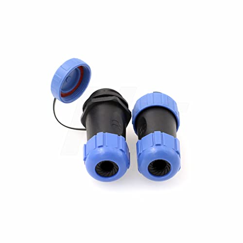 HangTon HE21 6 Pin Su Geçirmez Tel Bağlayıcı Erkek Kadın Hızlı Kes için Açık LED / Deniz / Aydınlatma Uygulaması