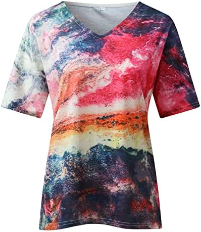 Yaz Tişörtü Baskılı Ekip Boyun Artı Boyutu Sevimli Moda Rahat Uzun Kollu Hafif T-Shirt Kadınlar için