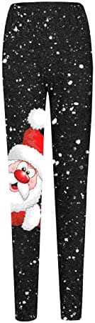 IIUS Noel Tayt Bayan Yüksek Belli Sonbahar Fırçalanmış Tayt Tunik Egzersiz Tayt Ren Geyiği Yumuşak Streç rahat pantolon