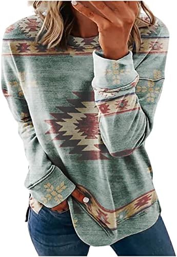 NOKMOPO Kırpma Üstleri Kadın Sonbahar Üstleri 2021 Yuvarlak Boyun Tişörtü Uzun Kollu Rahat Moda Bluzlar