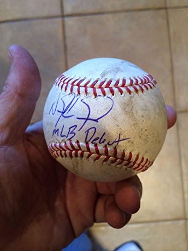 Nick Castellanos Mlb İlk Oyunu Kullanılmış İmzalı Yazılı Beyzbol-mlb Hologramı-MLB Oyunu Kullanılmış Beyzbol Topları